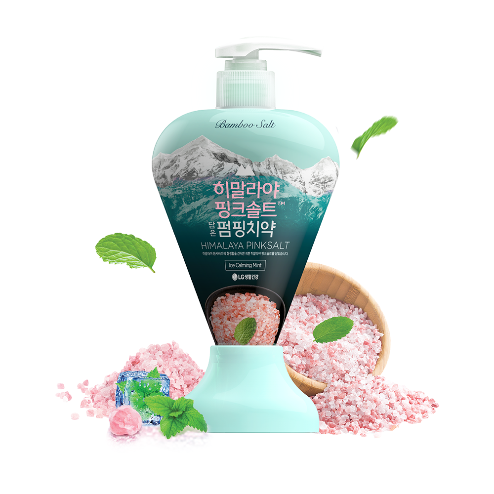 Kem đánh răng Bamboo Salt Himalaya Pink Salt Ice Calming Mint 285g